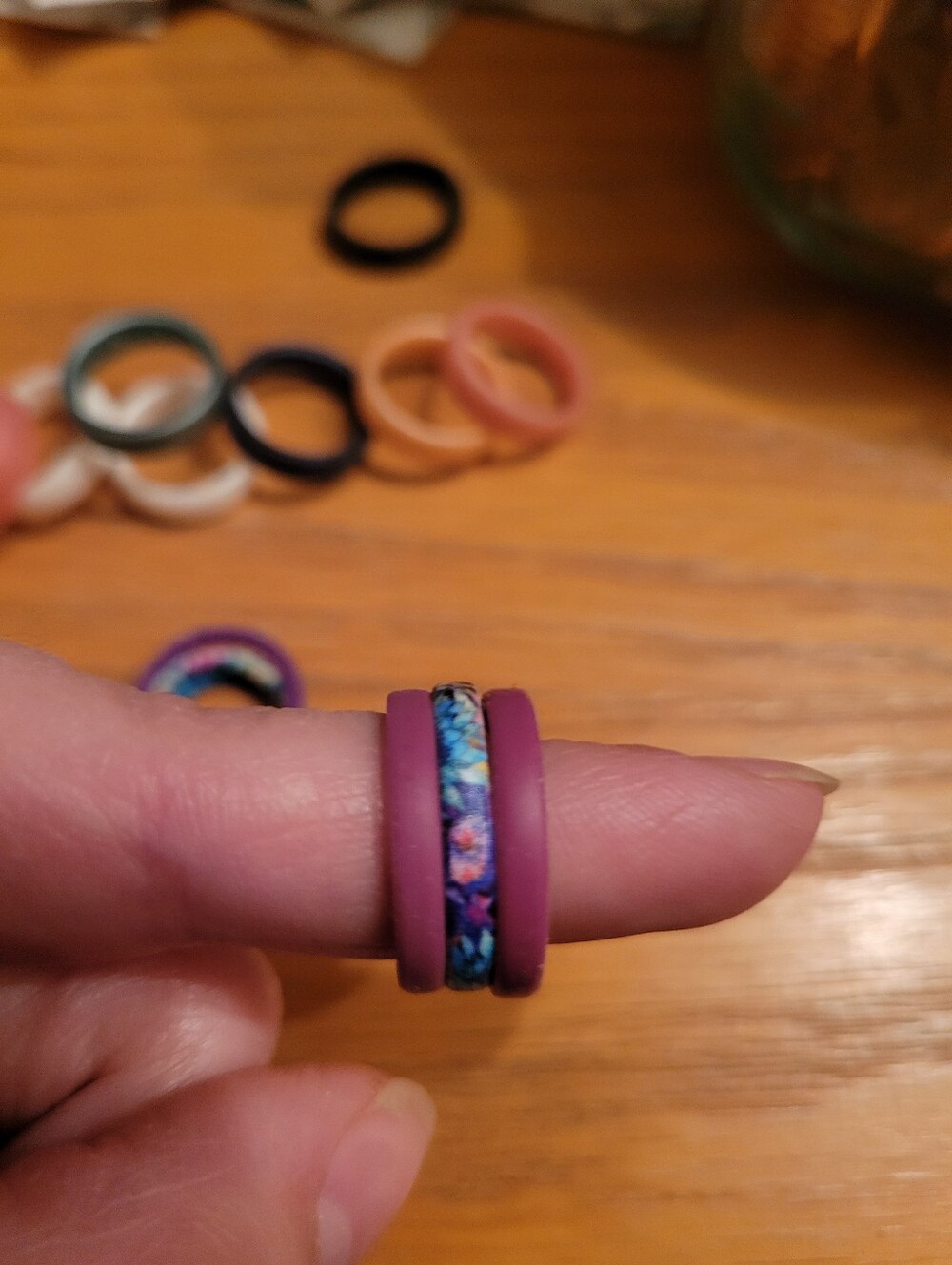 Groove Rings, Stackable Size 6 - Picture 3 of 4